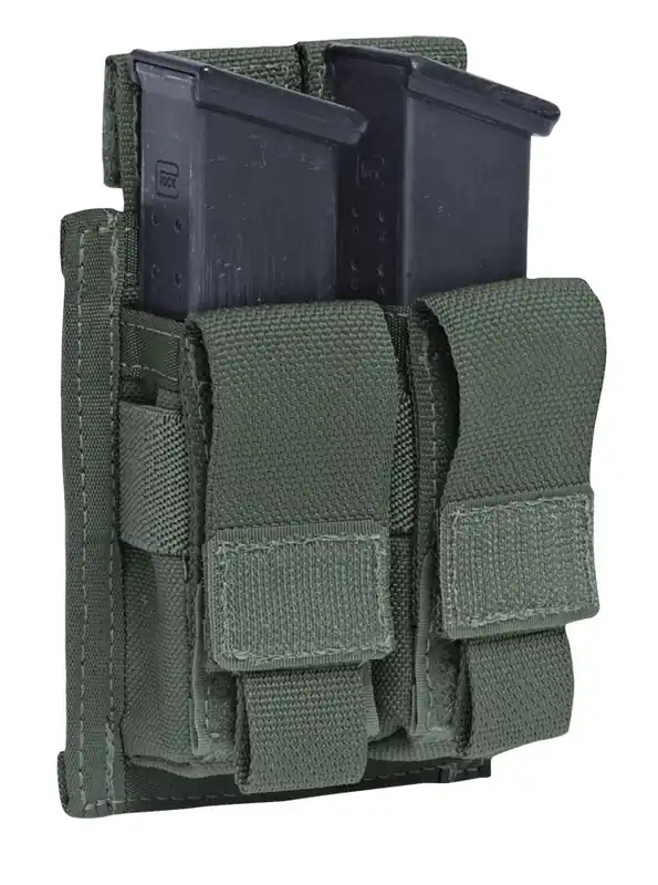 Warrior Double 9mm Pistol Pouch Oliv | Top-Angebot